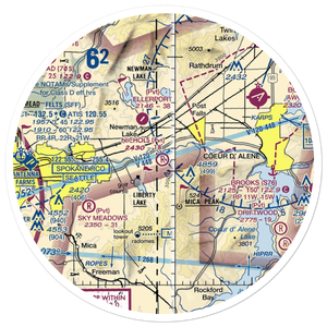 Nichols Ranch Airport (ID07) VFR Sectional Sticker (30 mile)