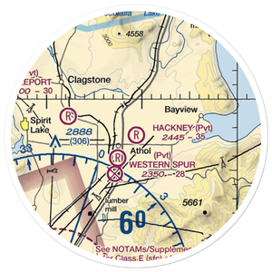 Hackney Airpark (ID05) VFR Sectional Sticker (20 mile)