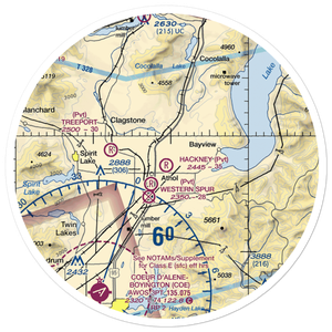 Hackney Airpark (ID05) VFR Sectional Sticker (30 mile)