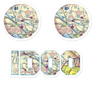 Hubler Field (ID00) VFR Sectional Sticker Pack