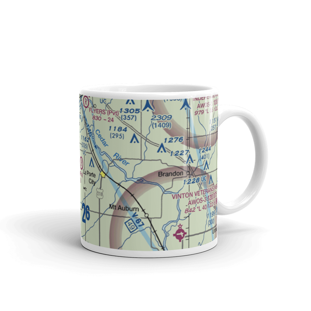 Nichols Airport (IA97) VFR Sectional  Mug 