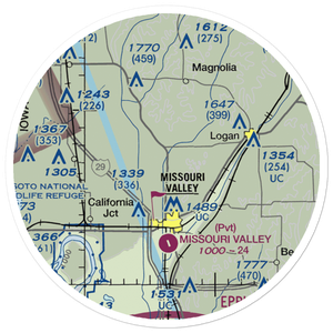 Olsen Airport (IA93) VFR Sectional Sticker (20 mile)