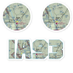 Olsen Airport (IA93) VFR Sectional Sticker Pack