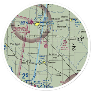 Kohlhaas Airport (IA83) VFR Sectional Sticker (30 mile)