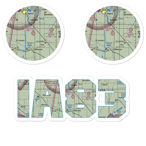 Kohlhaas Airport (IA83) VFR Sectional Sticker Pack