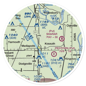 Keitzer Field (IA77) VFR Sectional Sticker (20 mile)