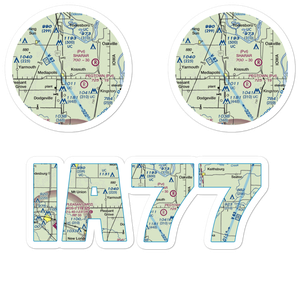 Keitzer Field (IA77) VFR Sectional Sticker Pack