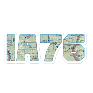 Cobb Farm Airport (IA76) VFR Sectional Sticker