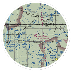 Friesenborg & Larson Airport (IA70) VFR Sectional Sticker (30 mile)