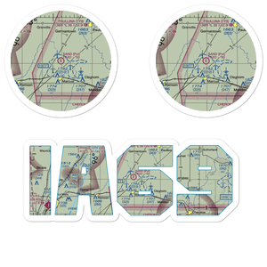 Sand Field Airport (IA69) VFR Sectional Sticker Pack