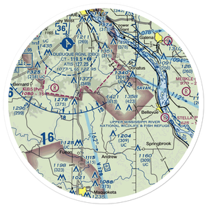 Freedom Field (IA68) VFR Sectional Sticker (30 mile)