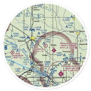 Edgren Airport (IA63) VFR Sectional Sticker (30 mile)