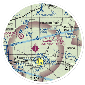 Estle Field (IA61) VFR Sectional Sticker (20 mile)