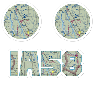 B-8 Farms Airport (IA58) VFR Sectional Sticker Pack