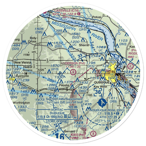 Anderson Airport (IA54) VFR Sectional Sticker (30 mile)