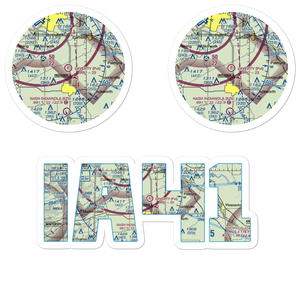 Laverty Field (IA41) VFR Sectional Sticker Pack