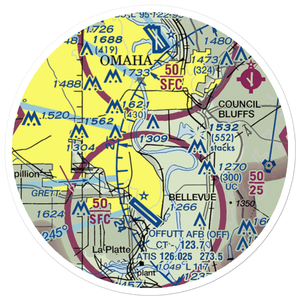 Ruckl Airport (IA35) VFR Sectional Sticker (20 mile)