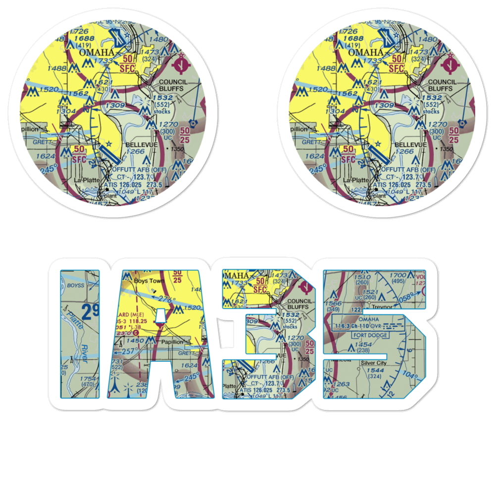 Ruckl Airport (IA35) VFR Sectional Sticker Pack 