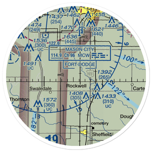 Dad's Field (IA33) VFR Sectional Sticker (20 mile)