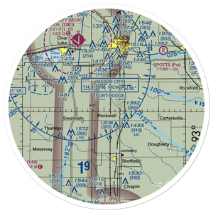 Dad's Field (IA33) VFR Sectional Sticker (30 mile)