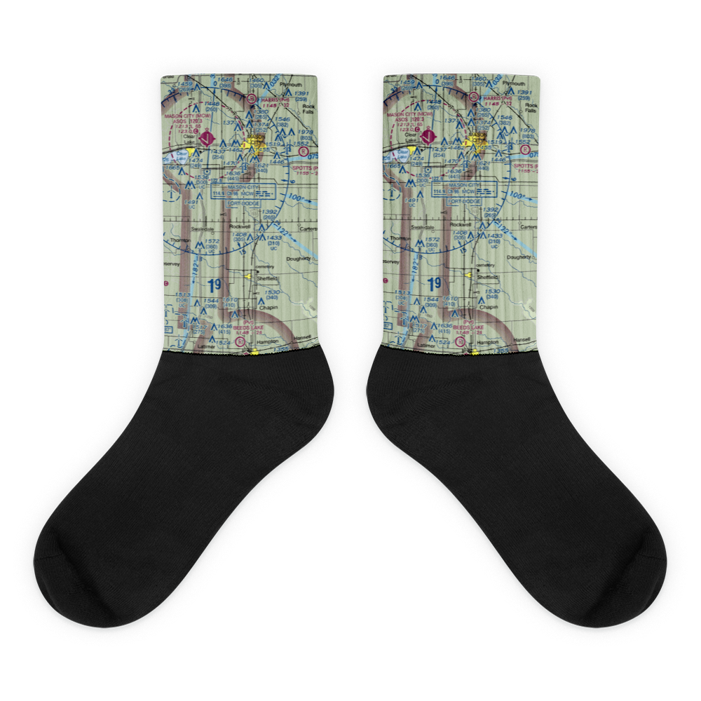 Dad's Field (IA33) VFR Sectional Socks 