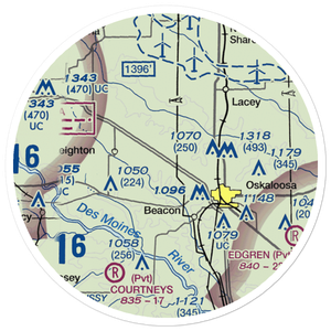 Pierson Field (IA32) VFR Sectional Sticker (20 mile)