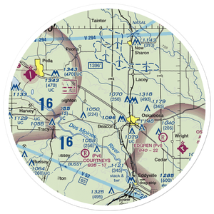 Pierson Field (IA32) VFR Sectional Sticker (30 mile)