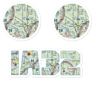 Pierson Field (IA32) VFR Sectional Sticker Pack