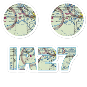 Antique Airfield (IA27) VFR Sectional Sticker Pack