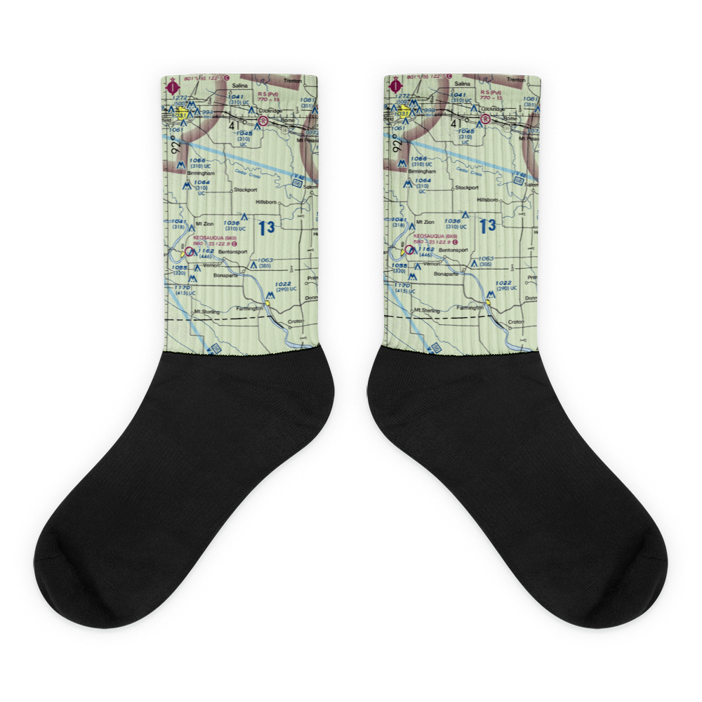 Carter Field (IA26) VFR Sectional Socks 