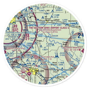 Bartlett Field (IA25) VFR Sectional Sticker (30 mile)