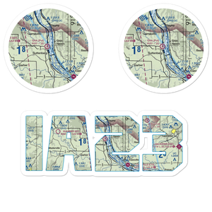 Gaa Private Airport (IA23) VFR Sectional Sticker Pack