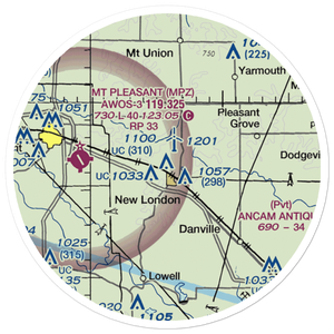 Orr-Port Airport (IA22) VFR Sectional Sticker (20 mile)