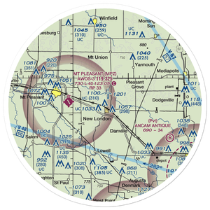 Orr-Port Airport (IA22) VFR Sectional Sticker (30 mile)
