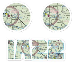 Orr-Port Airport (IA22) VFR Sectional Sticker Pack