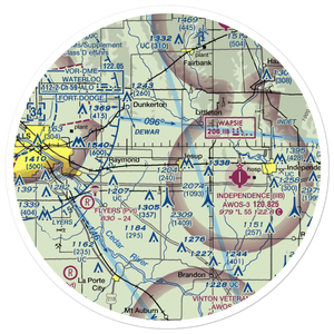 Poyner Airport (IA18) VFR Sectional Sticker (30 mile)