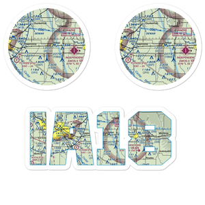 Poyner Airport (IA18) VFR Sectional Sticker Pack