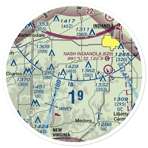 Too Short Airport (IA11) VFR Sectional Sticker (20 mile)