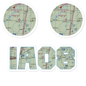 Riedesel Private Airport (IA08) VFR Sectional Sticker Pack
