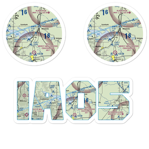 Rathbun Lake Airport (IA05) VFR Sectional Sticker Pack