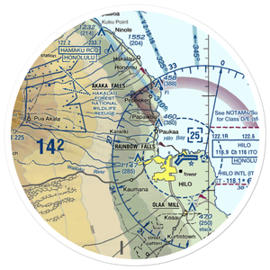 Mauna Kea-Honolii Airport (HI31) VFR Sectional Sticker (30 mile)