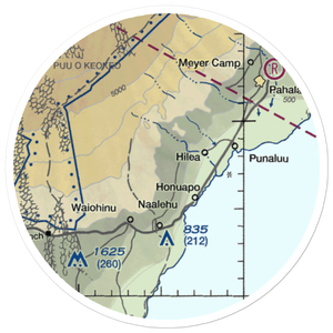 Kaalaiki Airstrip (HI25) VFR Sectional Sticker (20 mile)