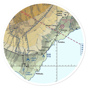 Kaalaiki Airstrip (HI25) VFR Sectional Sticker (30 mile)