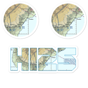 Kaalaiki Airstrip (HI25) VFR Sectional Sticker Pack