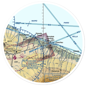 Honokaa Airstrip (HI05) VFR Sectional Sticker (30 mile)