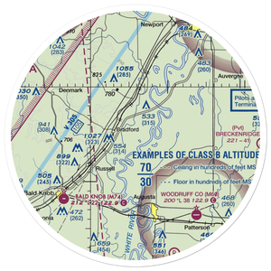 Goads field (GOAD) VFR Sectional Sticker (30 mile)