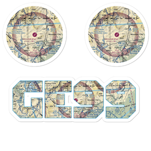 Heaven's Landing Airport (GE99) VFR Sectional Sticker Pack