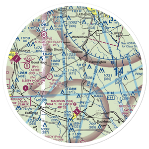 Southern Oaks Airport (GE35) VFR Sectional Sticker (30 mile)