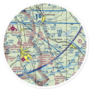 River Bend Airport (GE33) VFR Sectional Sticker (30 mile)