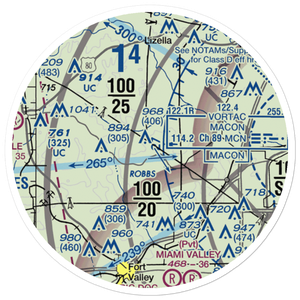 Hutto Farm Airport (GE25) VFR Sectional Sticker (20 mile)